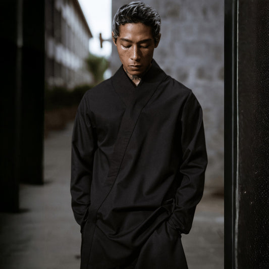 Japan shirt with zip