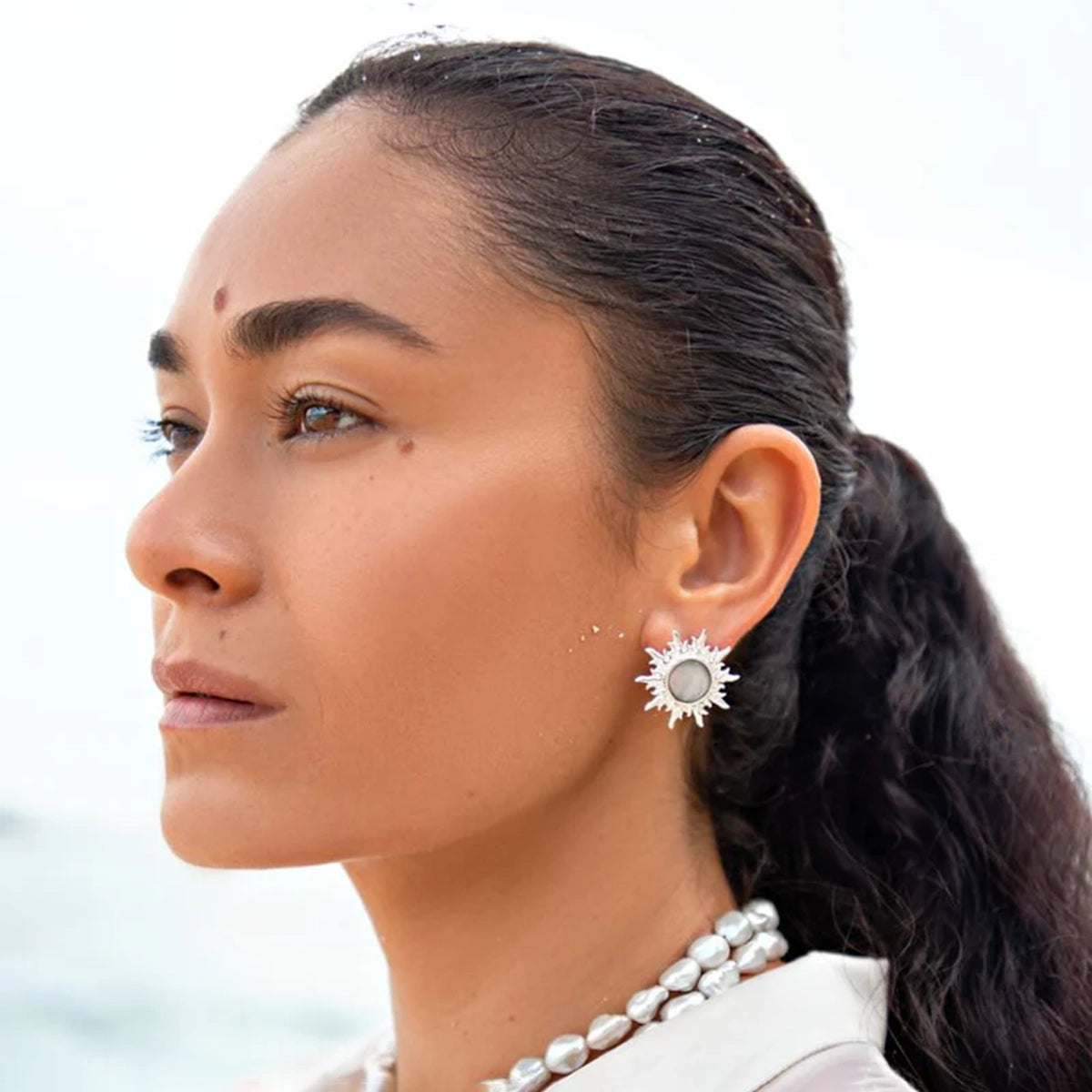 Earrings Matahari Silver