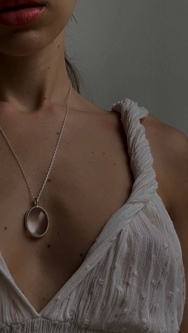 Rose Quarz medallion