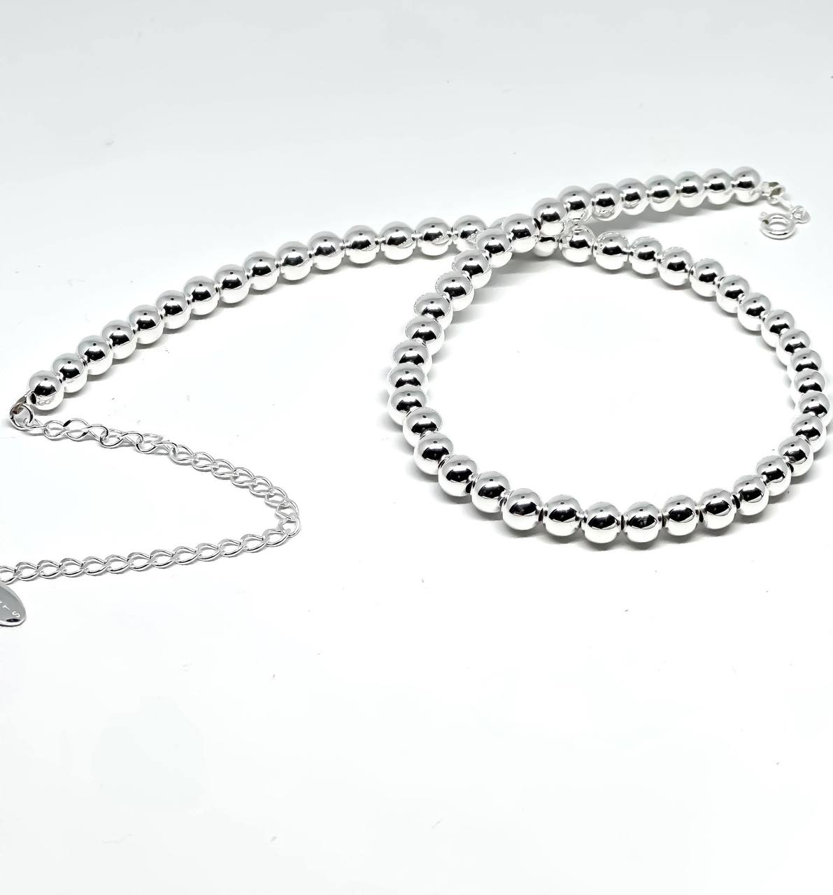 Silver Beads Necklace