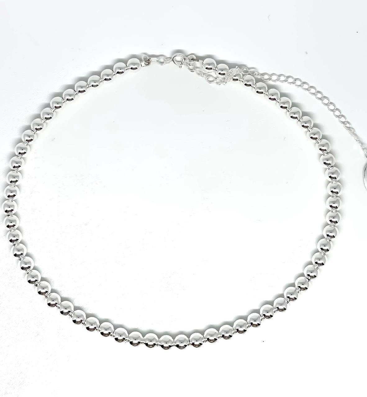 Silver Beads Necklace