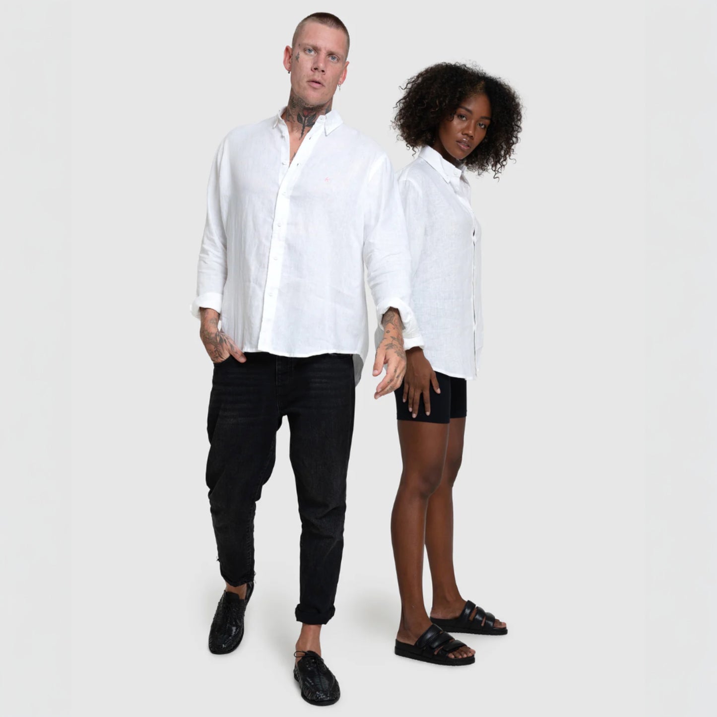 Relaxed fit linen shirt