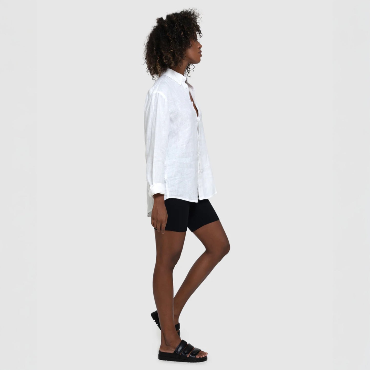 Relaxed fit linen shirt