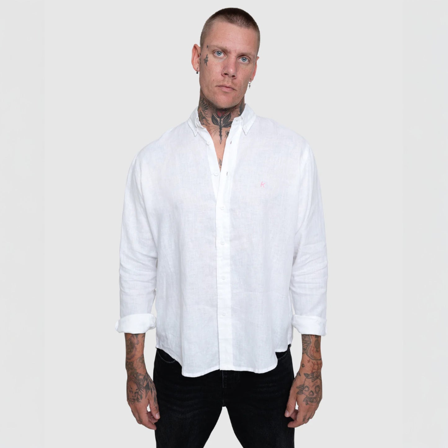 Relaxed fit linen shirt