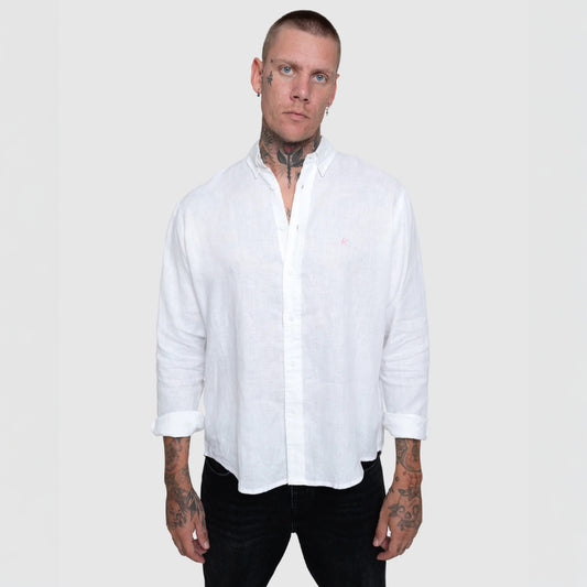 Relaxed fit linen shirt