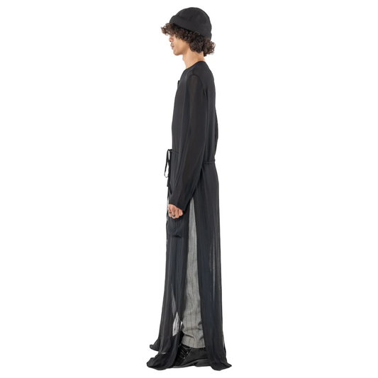 Slit coat sheer