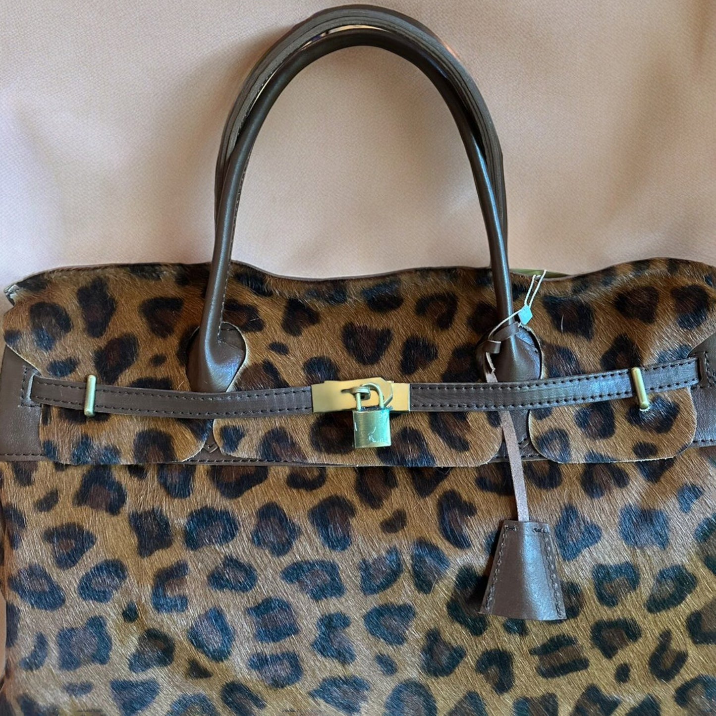 Weekender leopard bag