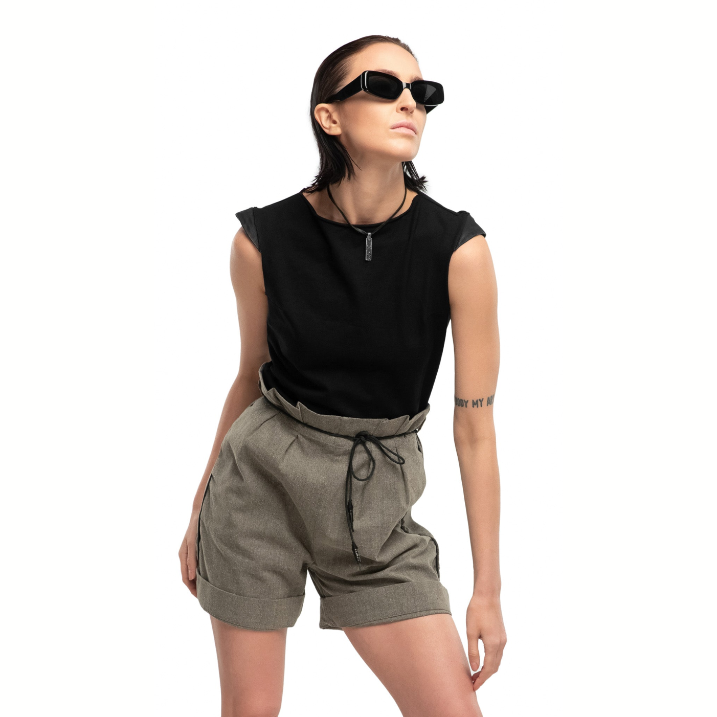 Futuristic crop top