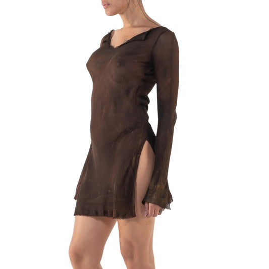 Albatross Dress Sheer Batik