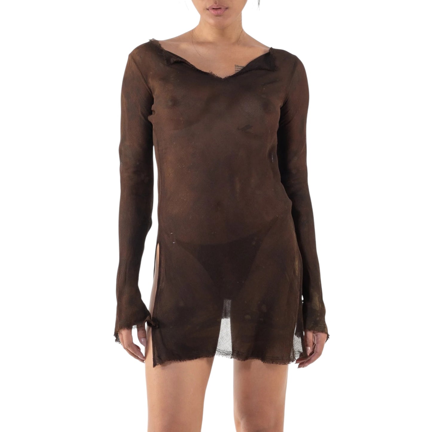 Albatross Dress Sheer Batik