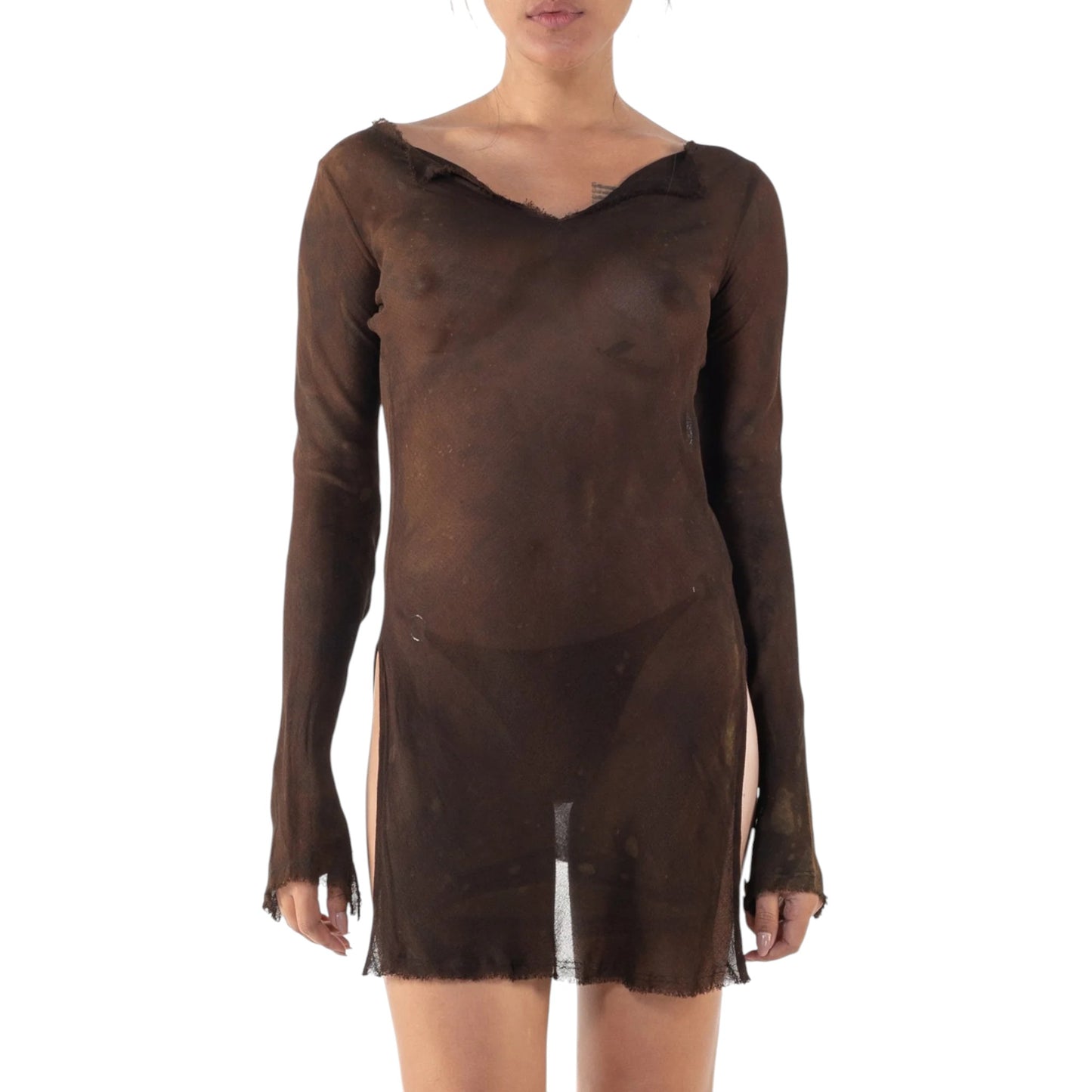 Albatross Dress Sheer Batik