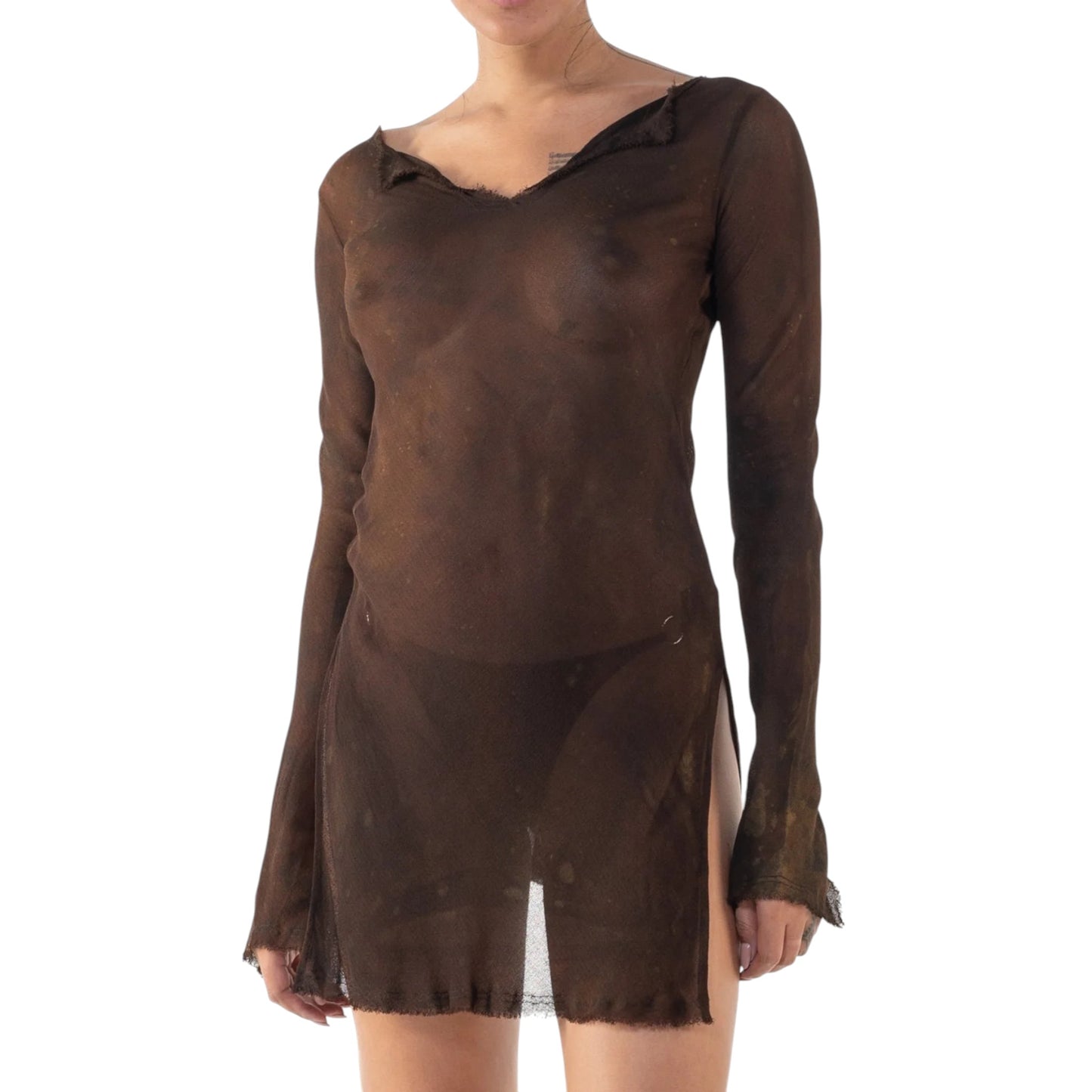 Albatross Dress Sheer Batik