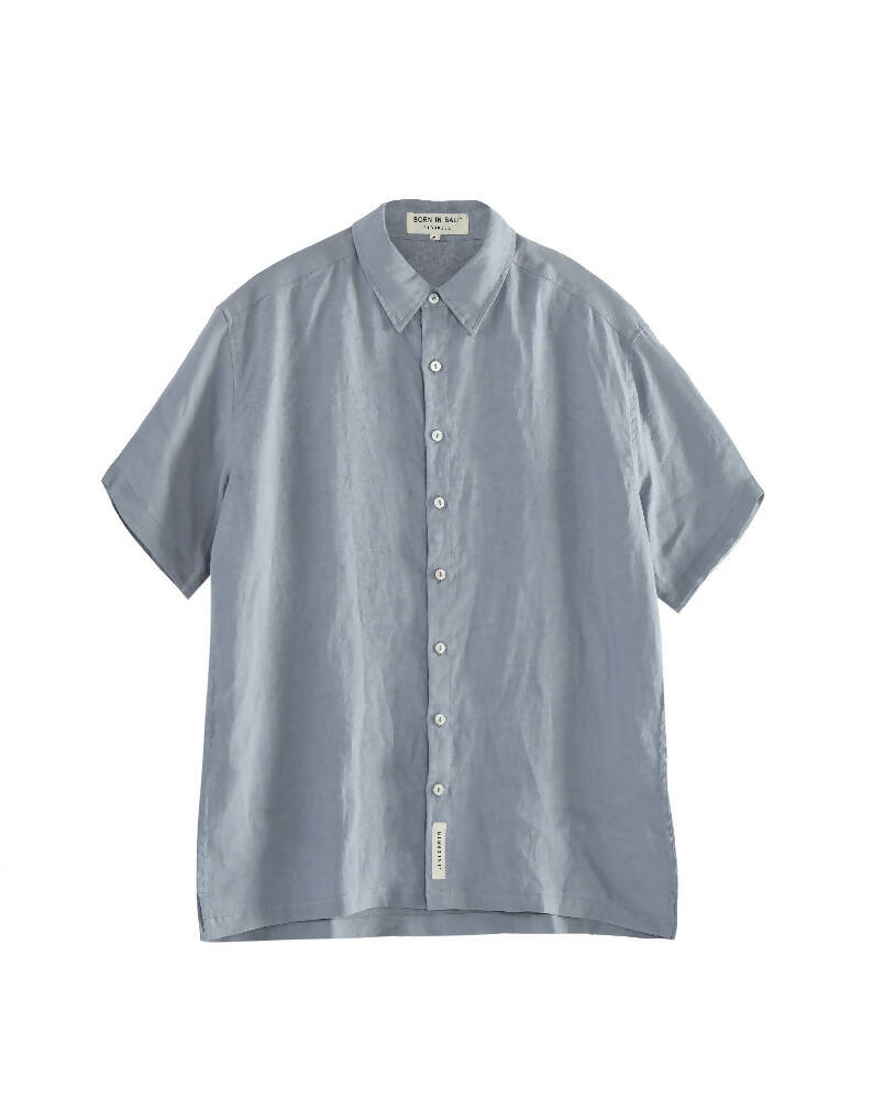 Date night short sleeve linen shirt