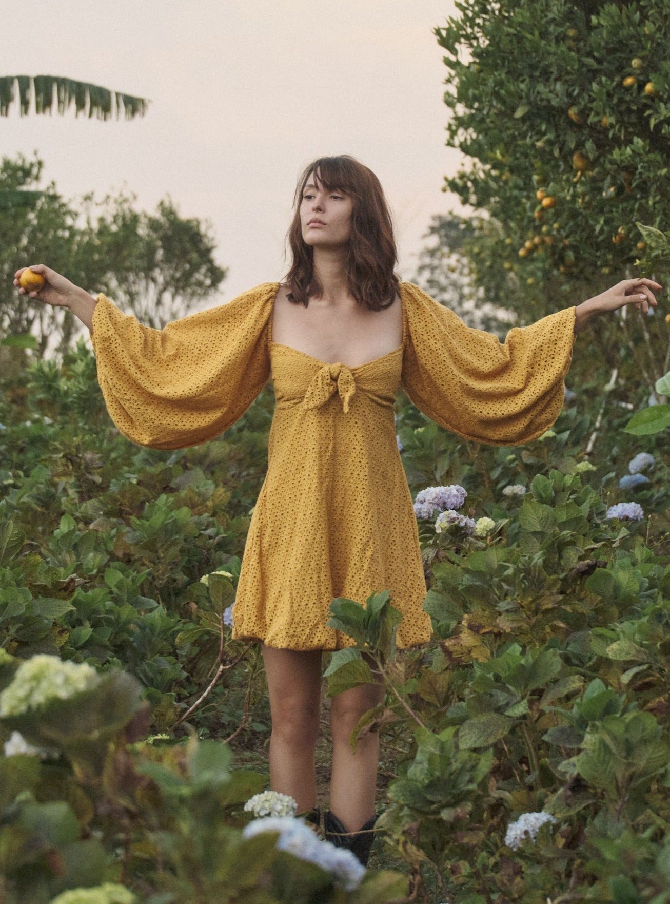 ALICE Yellow Mini Dress