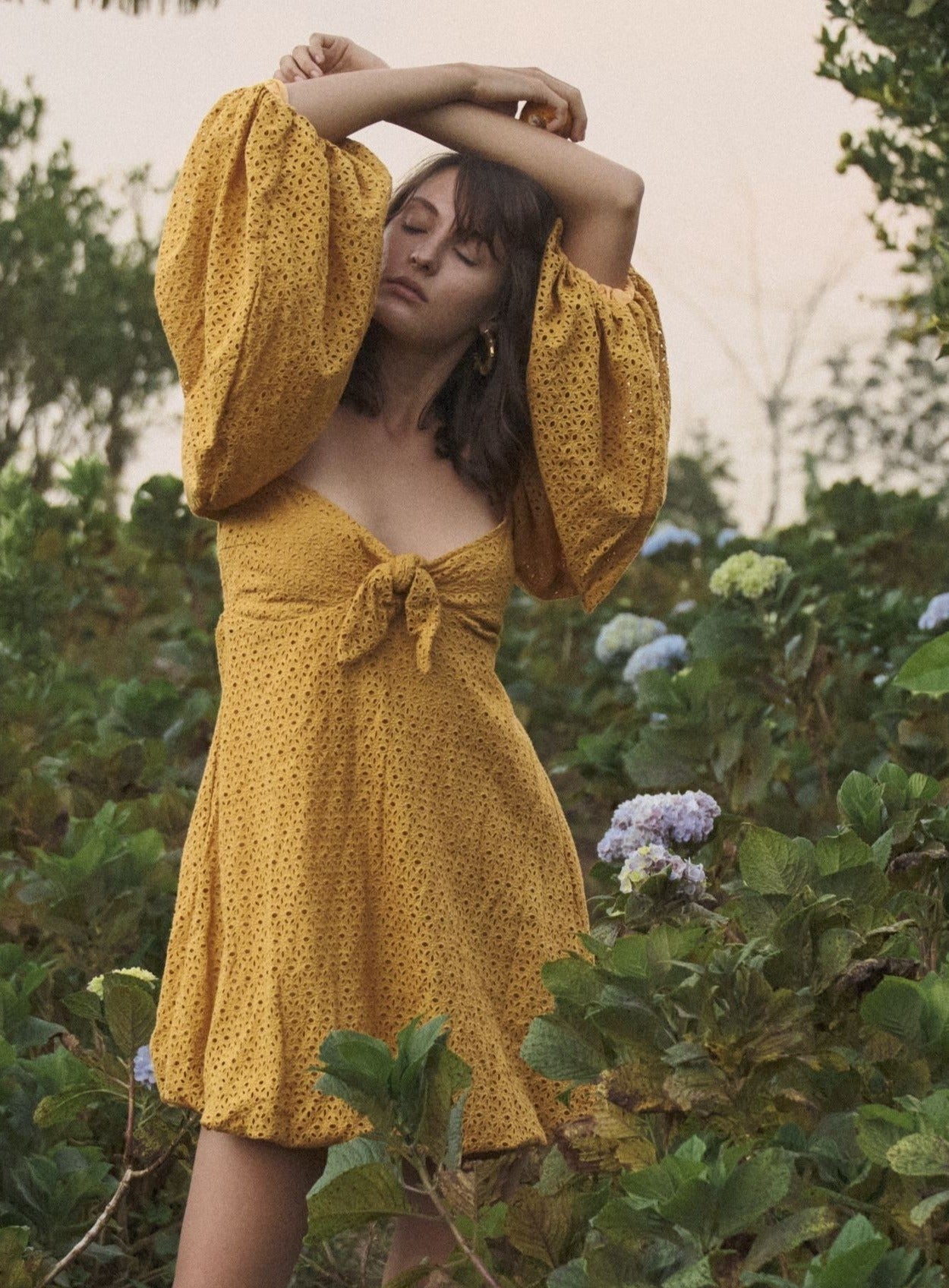 ALICE Yellow Mini Dress