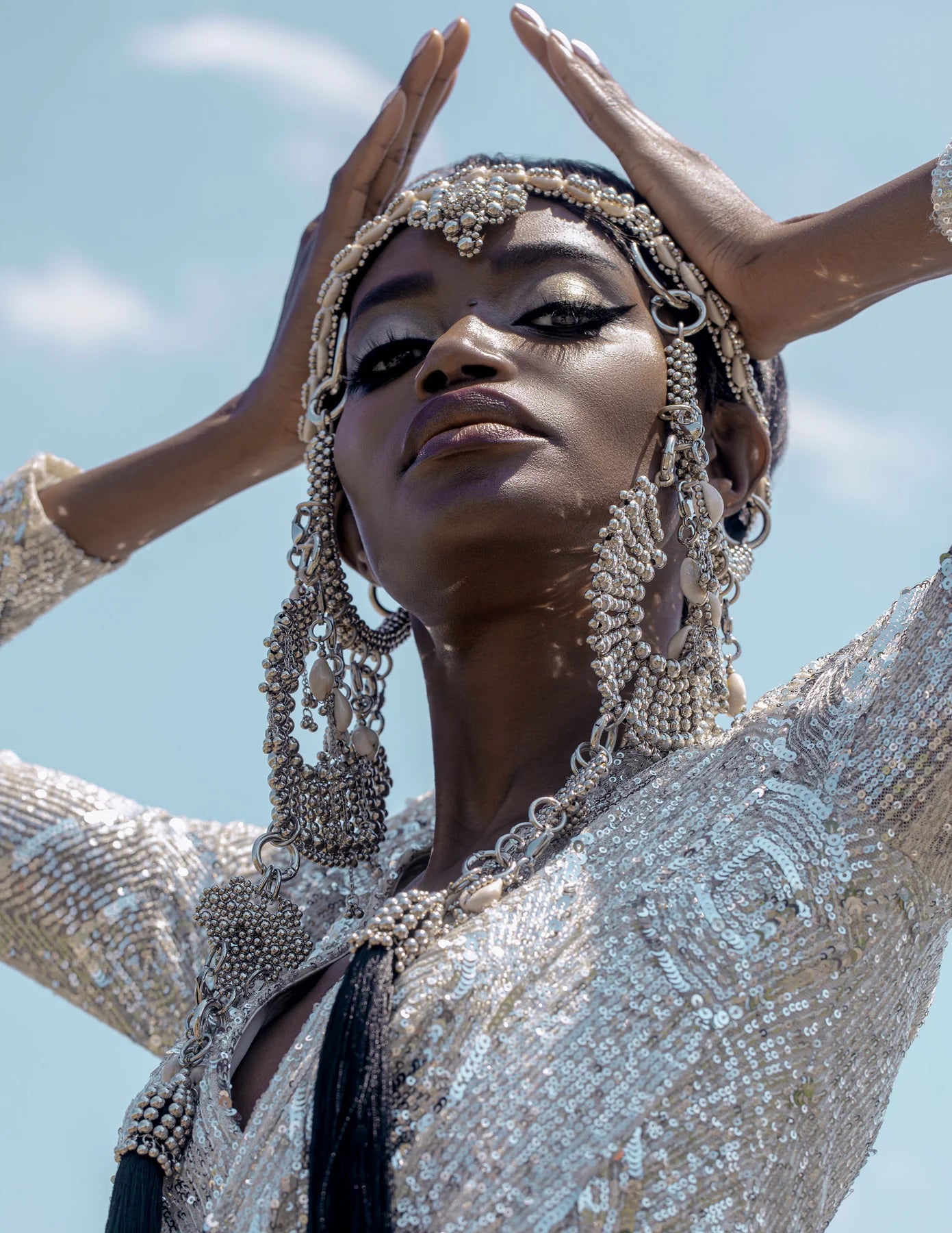 Rushi modular headpieces system in silver
