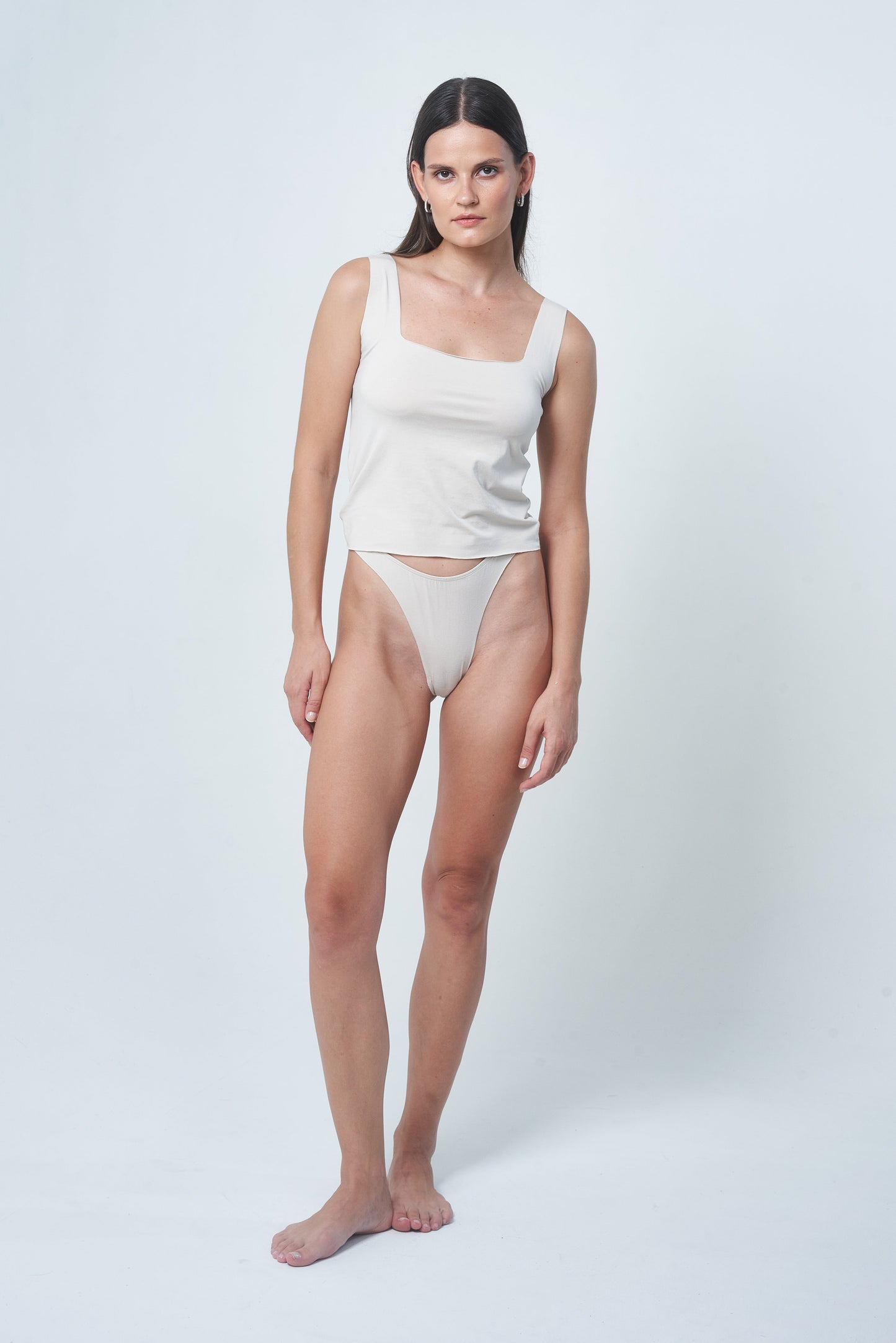KIRA raw cut tank top