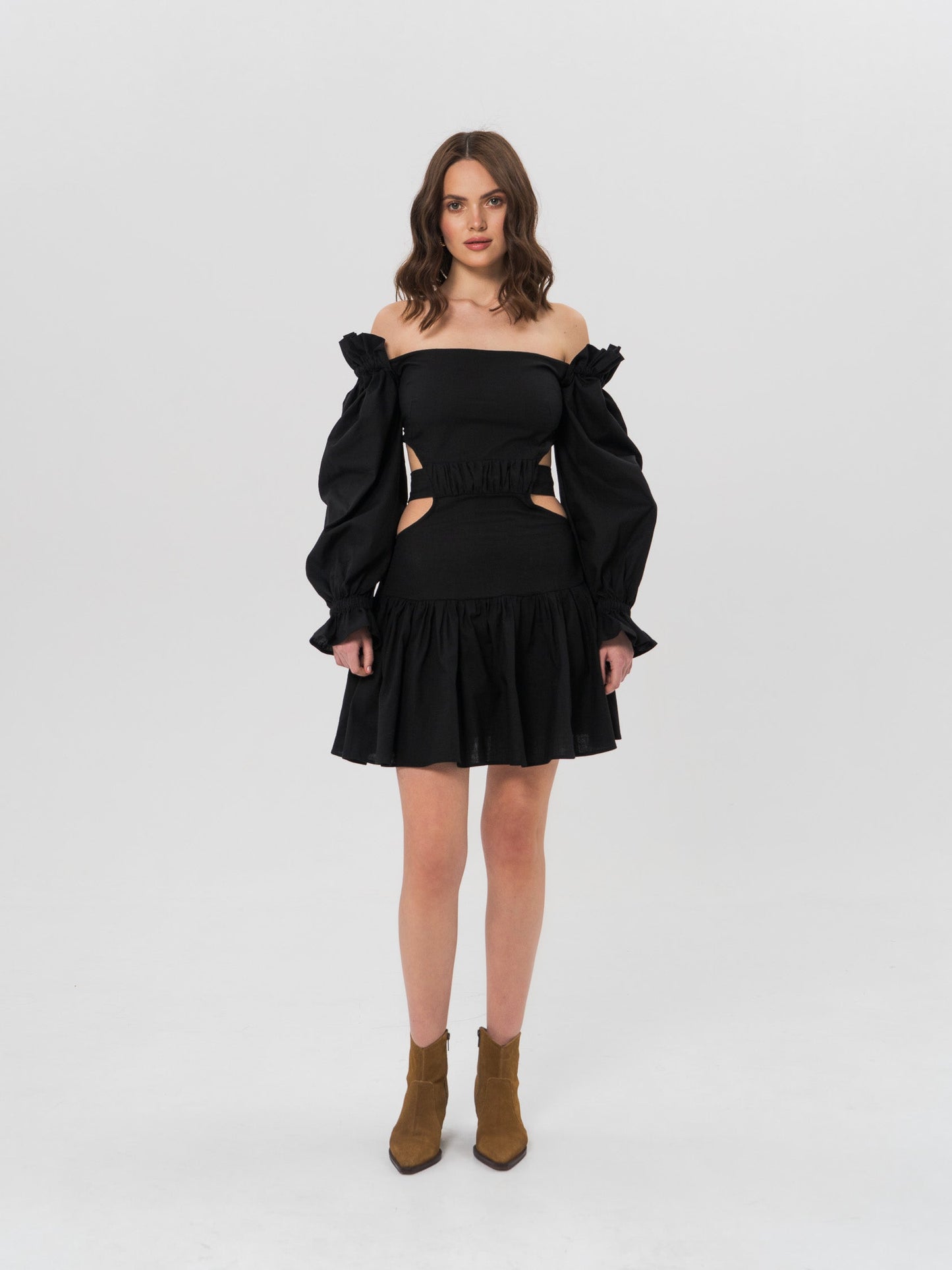 ADELE Black Mini Dress