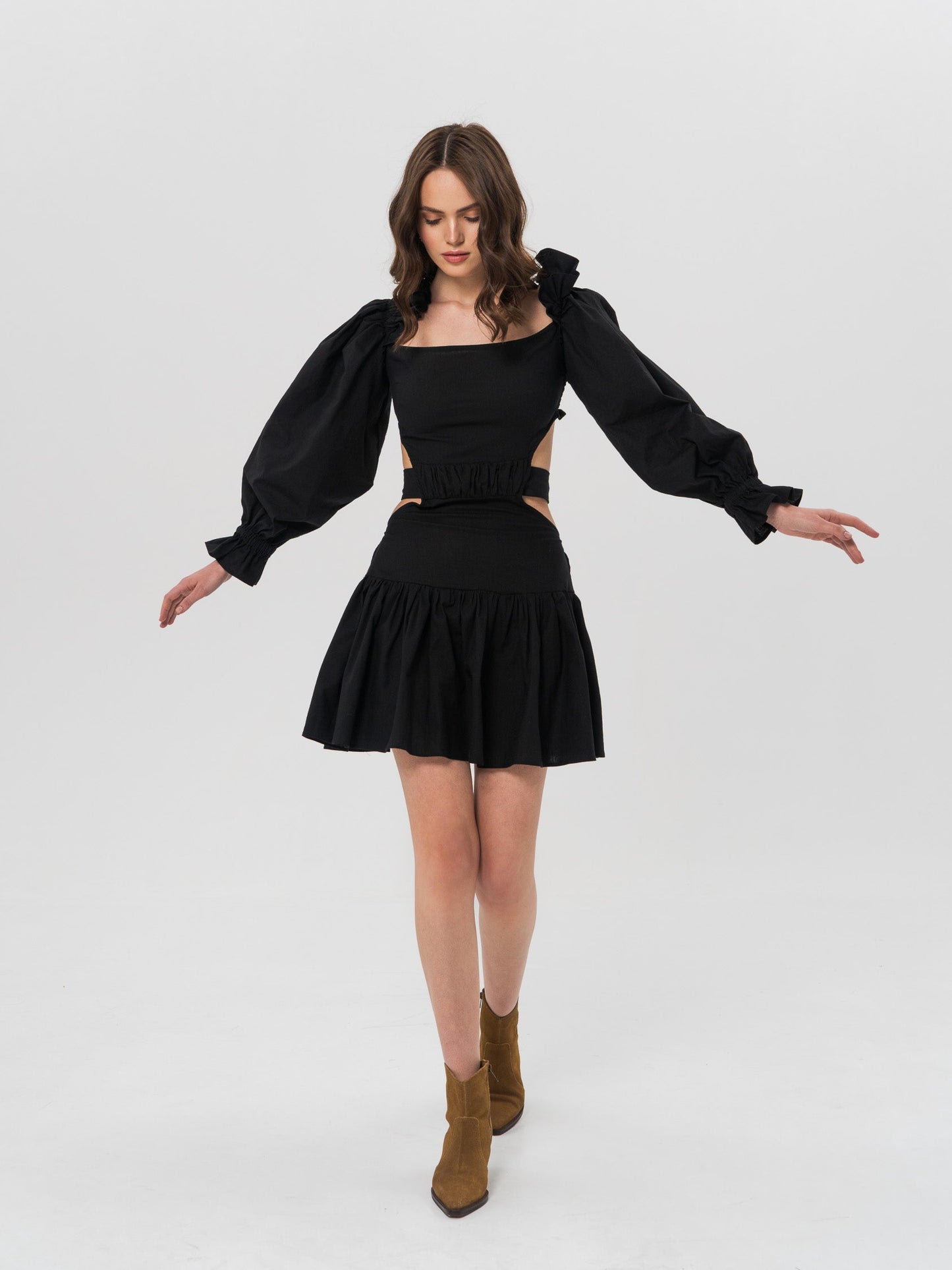 ADELE Black Mini Dress