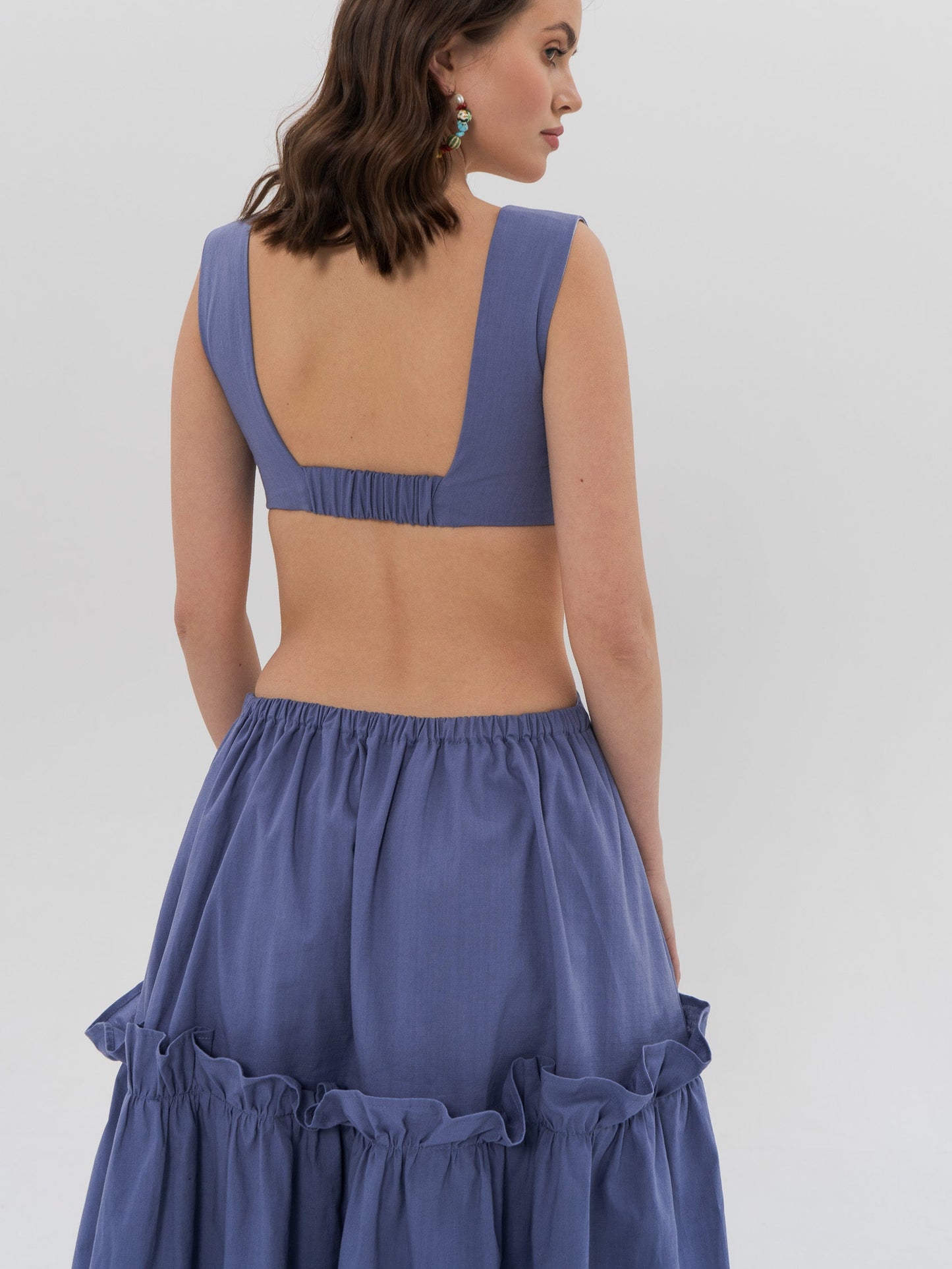 INES Midi Dress in Blue