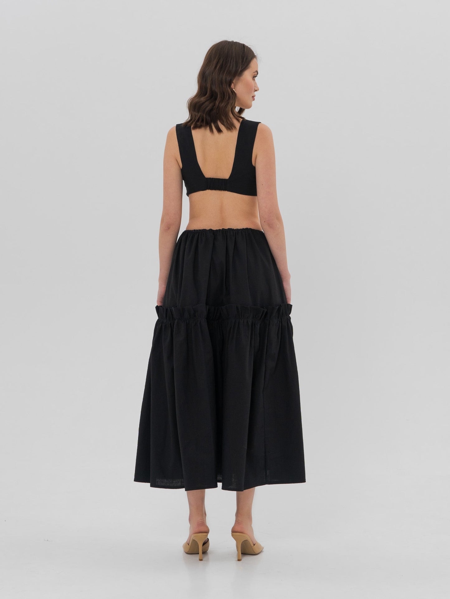 INES Midi Dress in Black