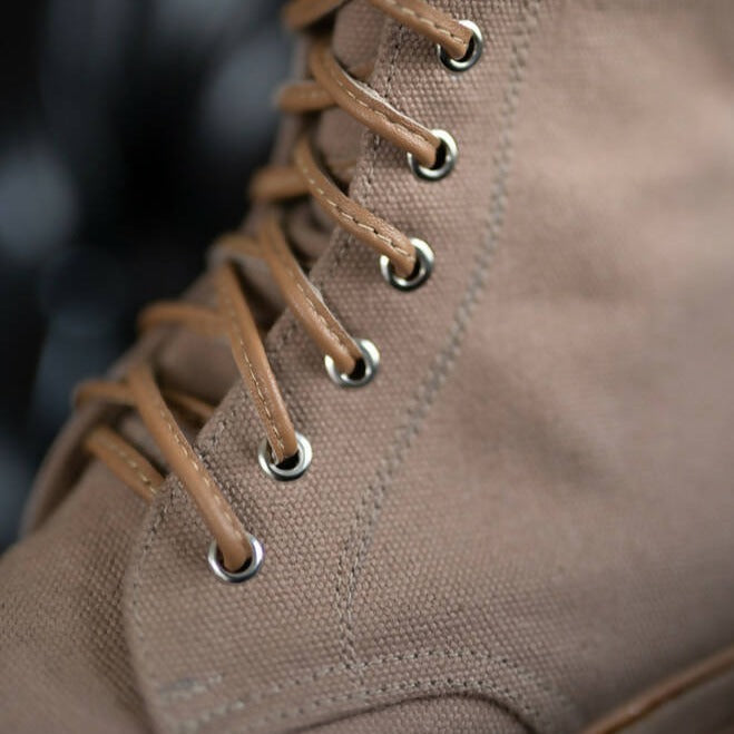 Canva combat boots - hedonist.bali