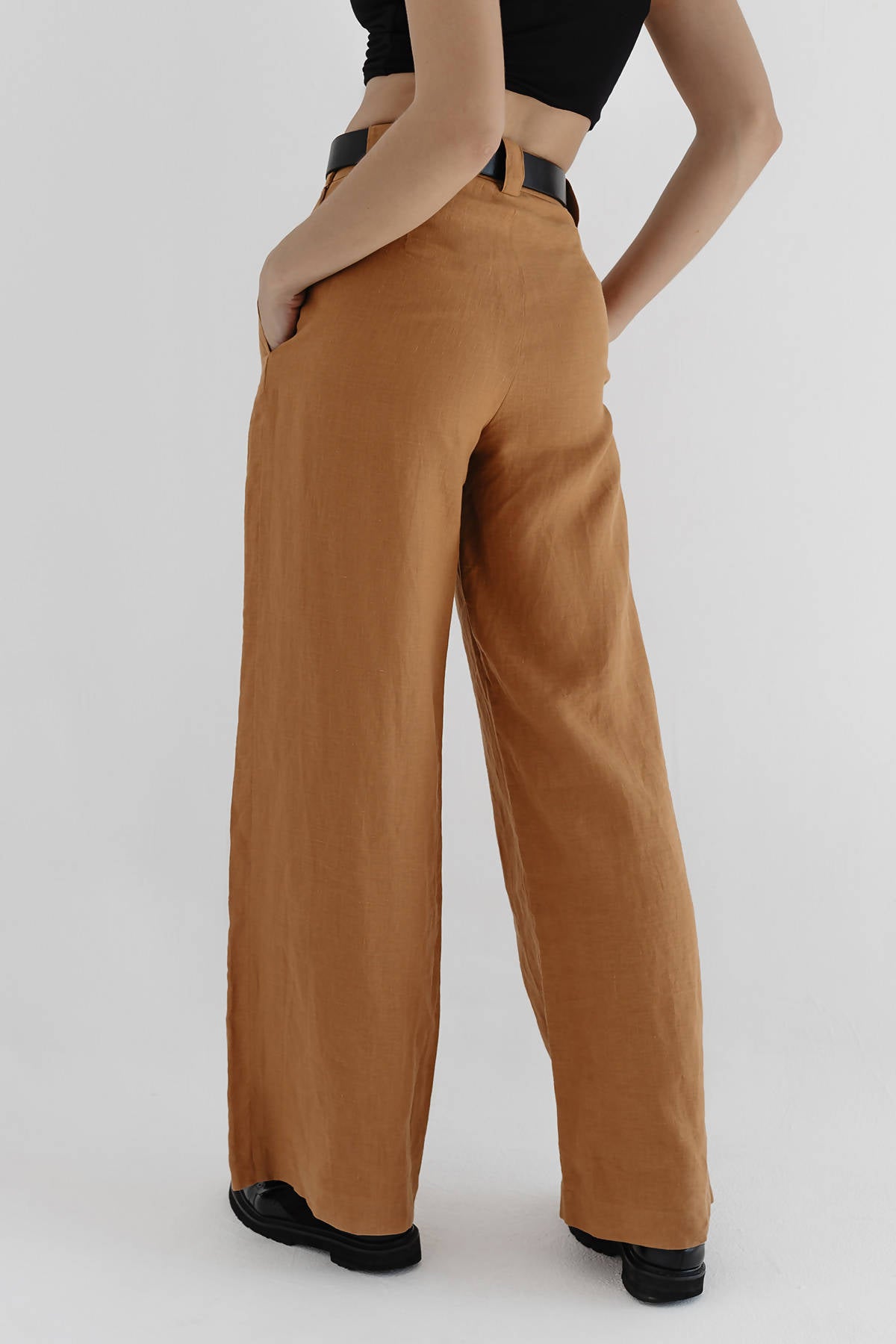 Linen pants cinnamon