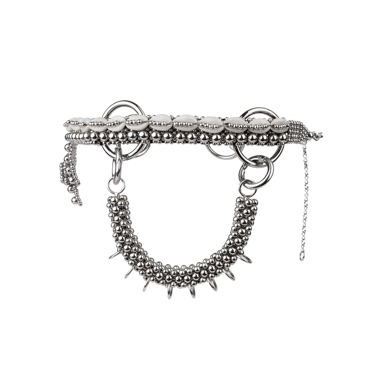 Rushi modular headpieces system in silver
