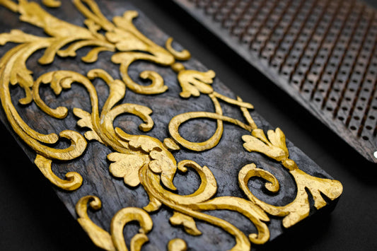 Sadhu board with hand carved openwork pattern, premium quality.