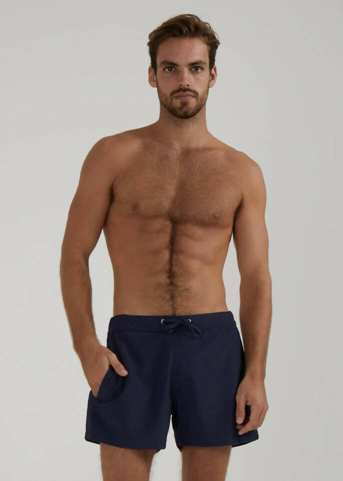 Ribbed swim shorts
