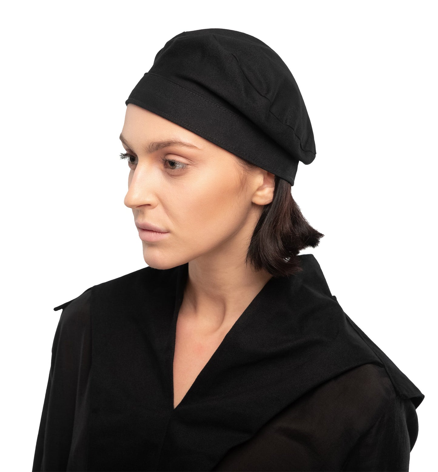 WOMEN BLACK BERET HAT | OVERZ