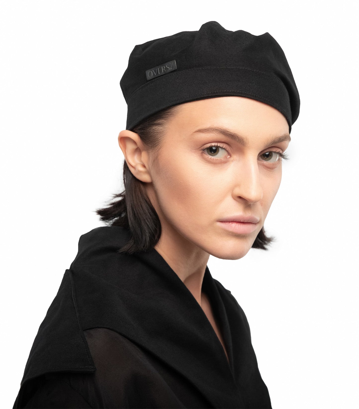 WOMEN BLACK BERET HAT | OVERZ
