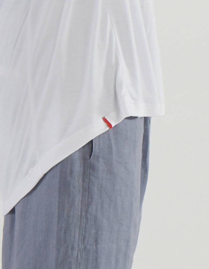 Oversized bamboo t-shirt - white - hedonist.bali