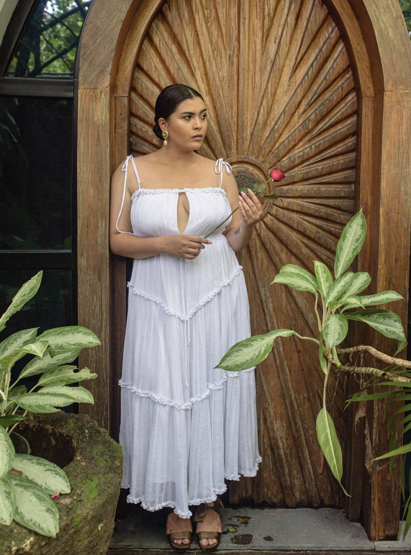 CHRISTIE Midi Cotton Dress