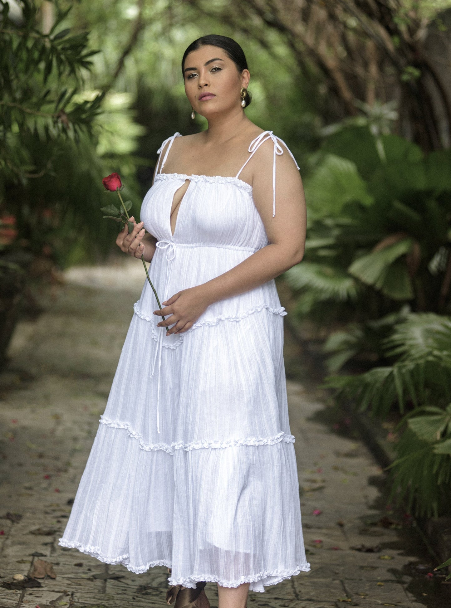 CHRISTIE Midi Cotton Dress