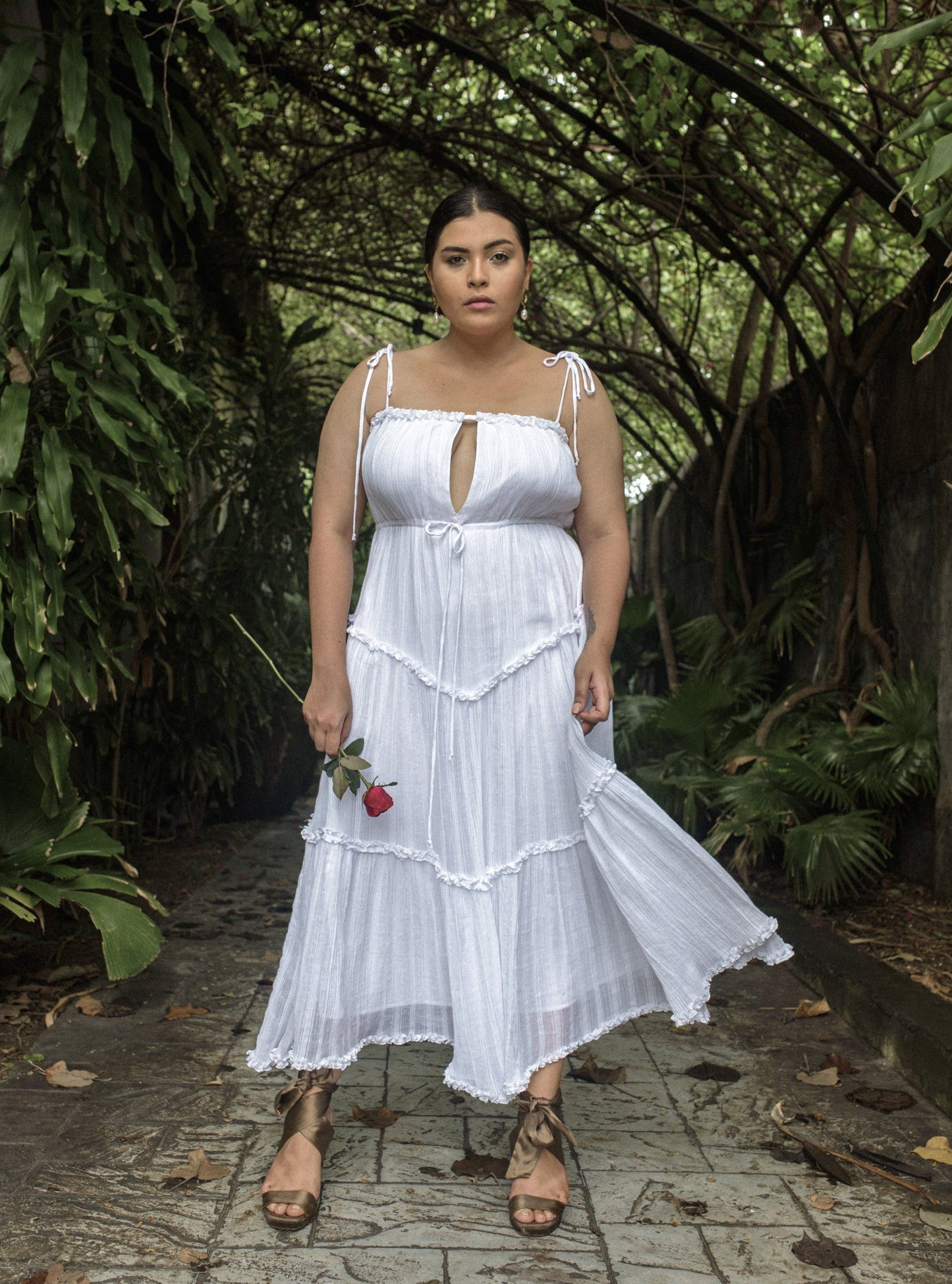 CHRISTIE Midi Cotton Dress