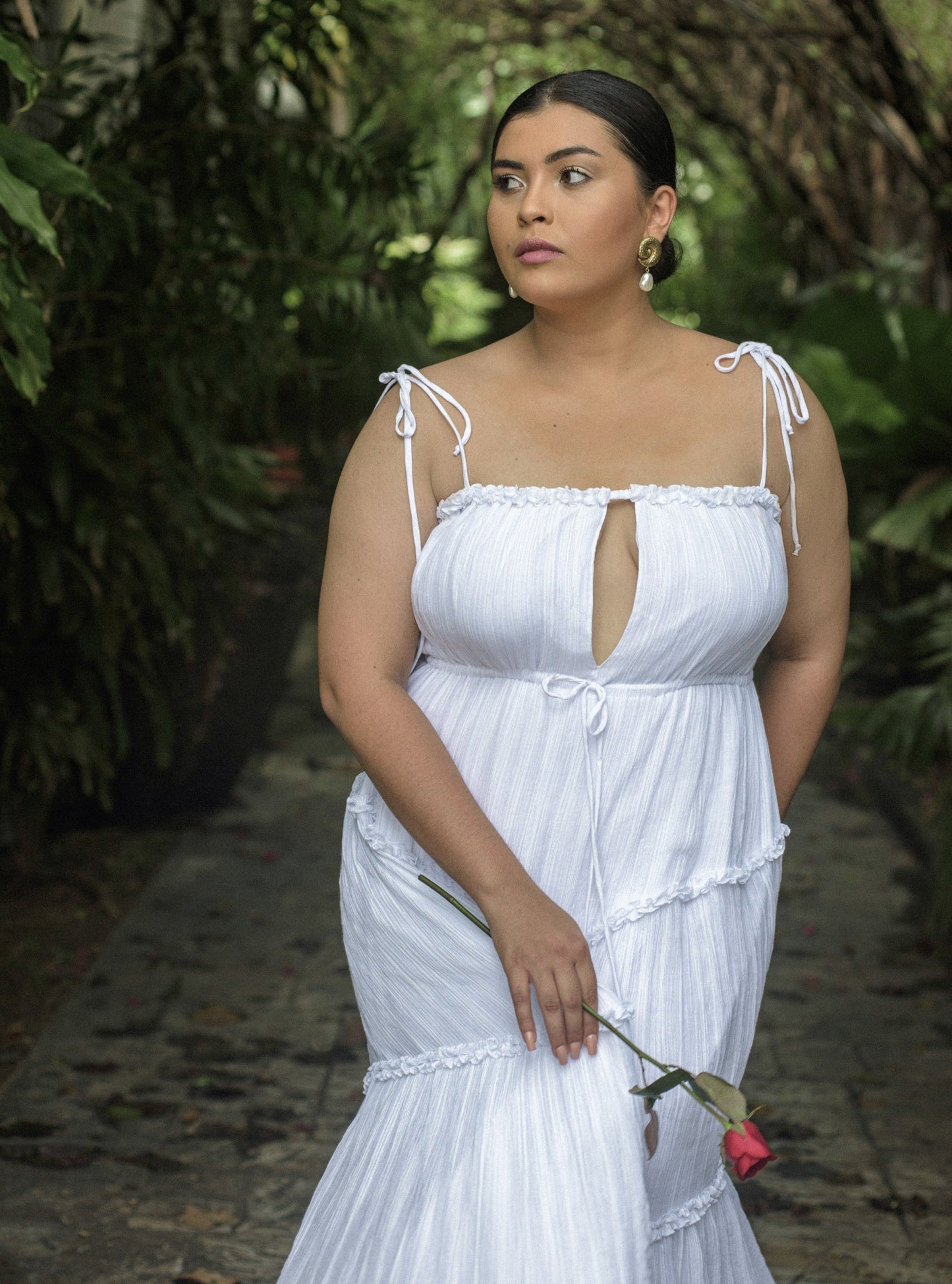 CHRISTIE Midi Cotton Dress