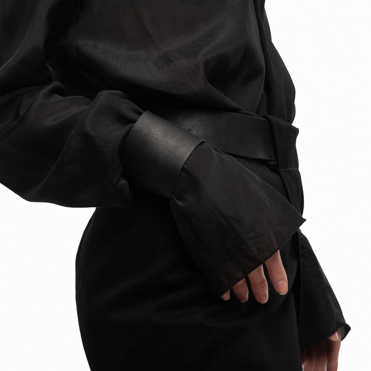 WOMEN DECONSTRUCTED DRESS BLACK |OVERZ