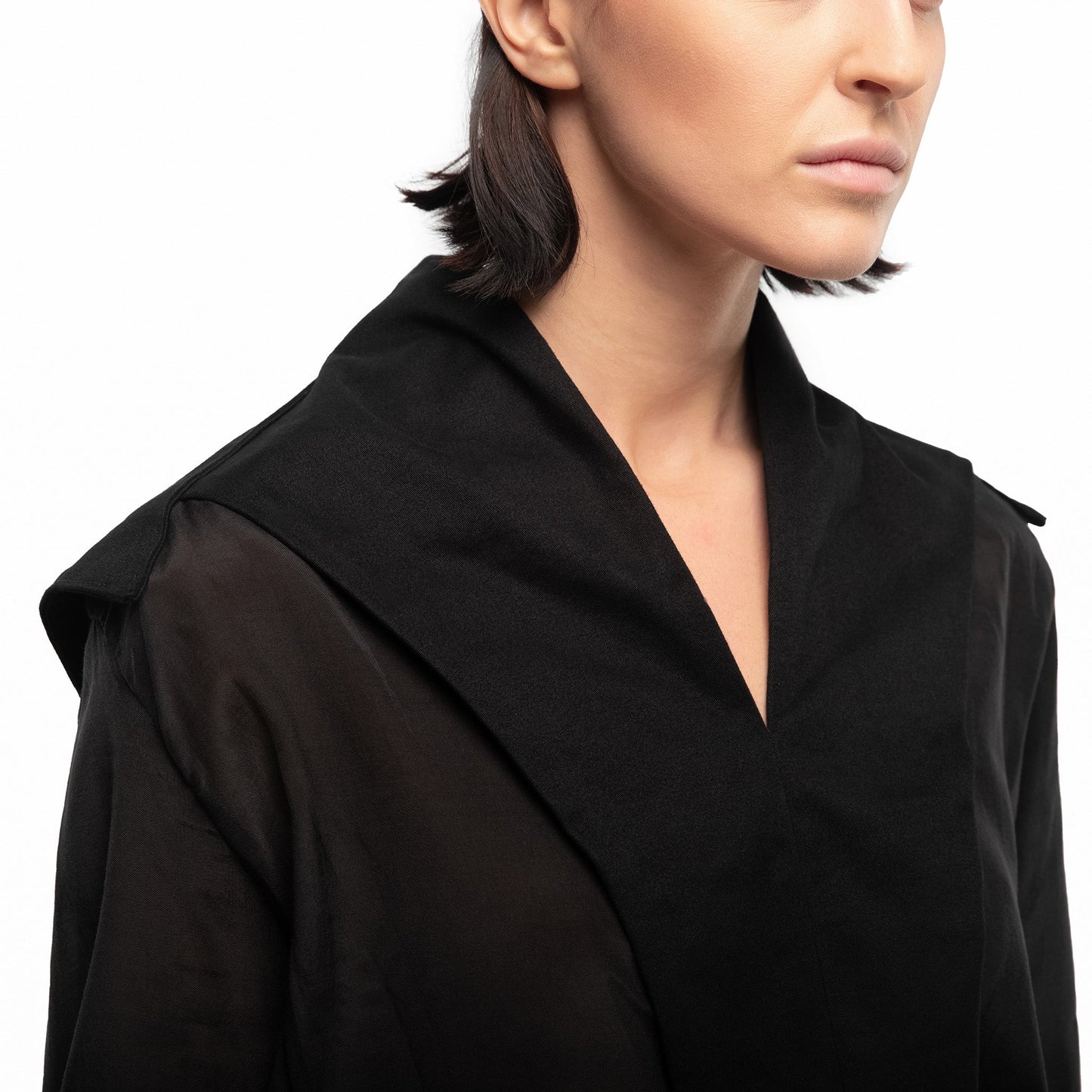 WOMEN DECONSTRUCTED DRESS BLACK |OVERZ