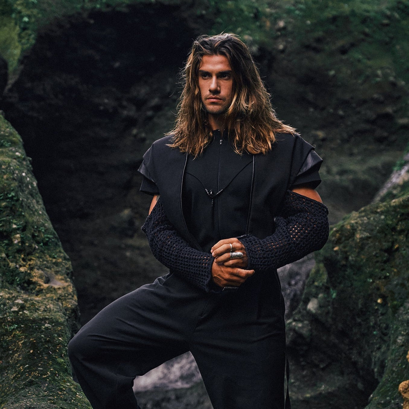 KNIT SLEEVES JACKET | OVERZ