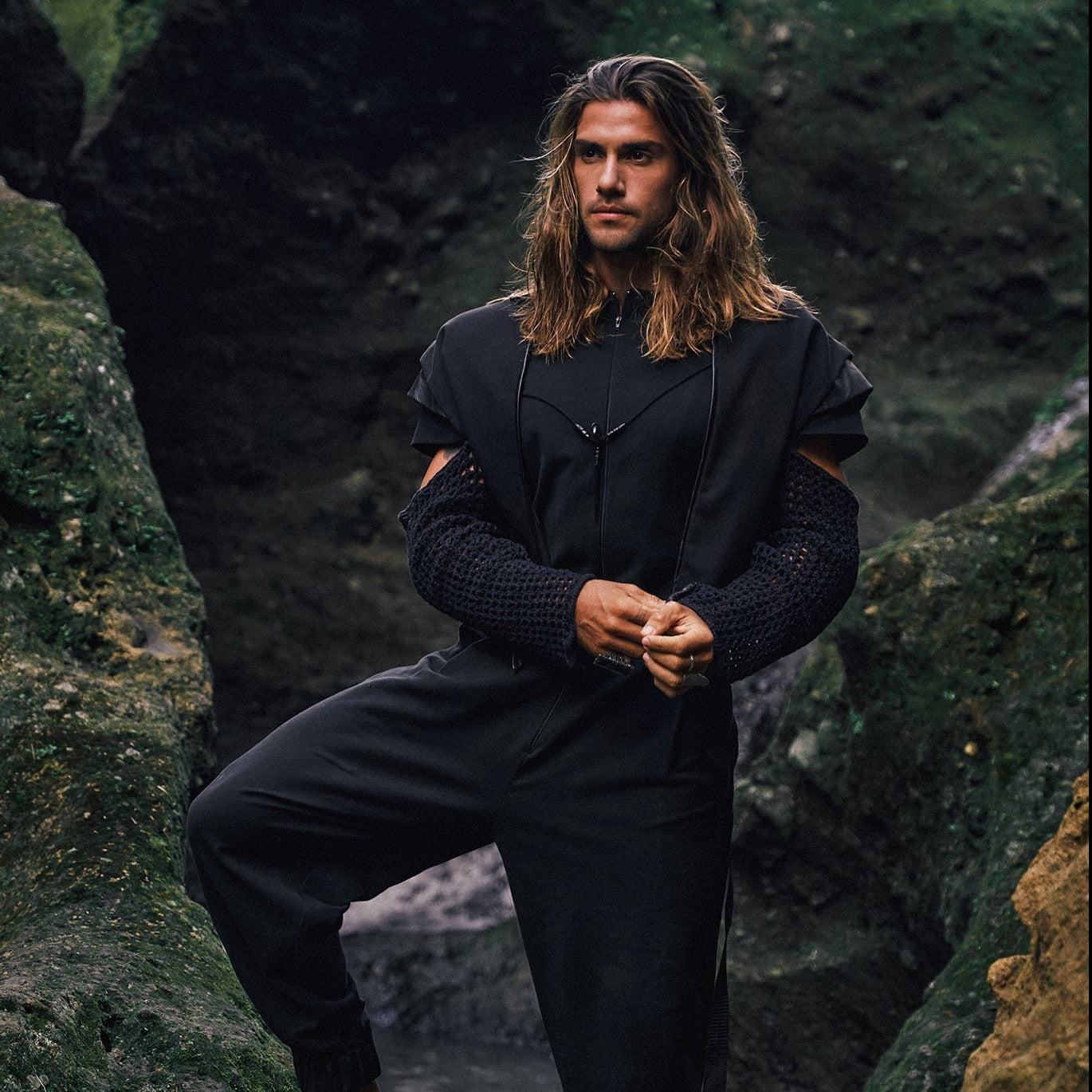 KNIT SLEEVES JACKET | OVERZ