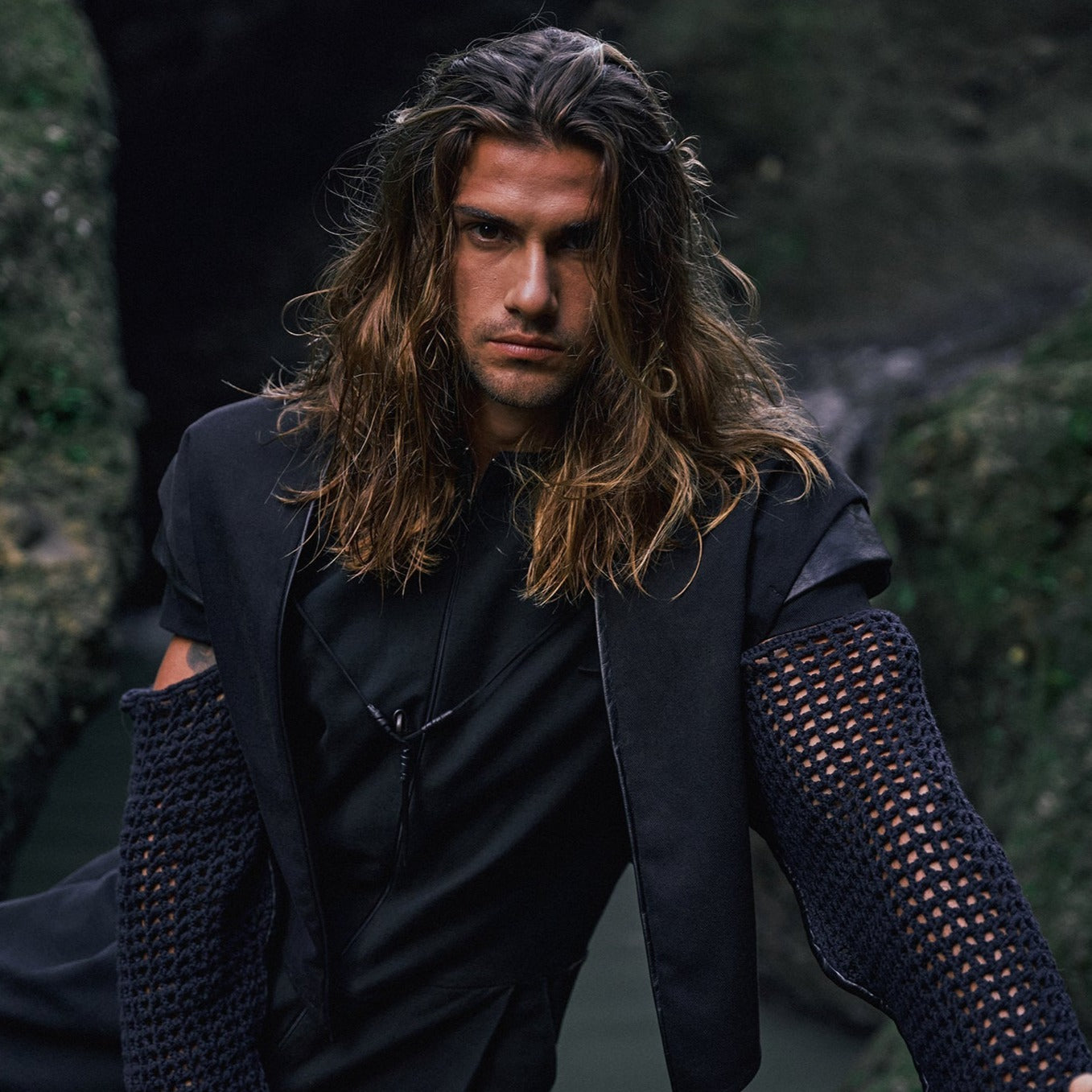 KNIT SLEEVES JACKET | OVERZ