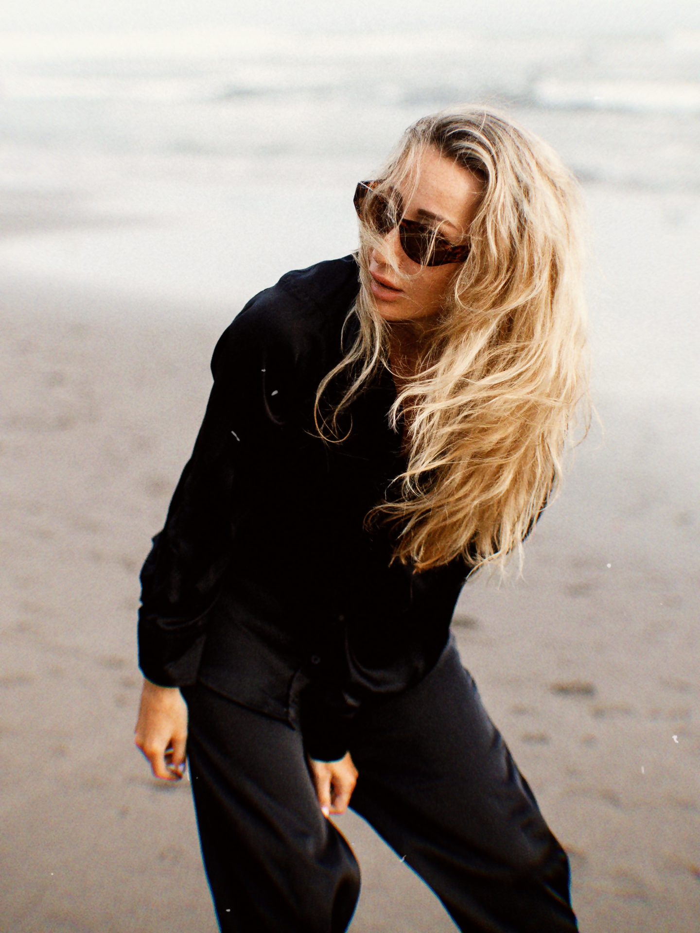 Black Silky Pants