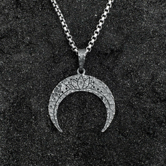 Moon Lotus pendant + chain