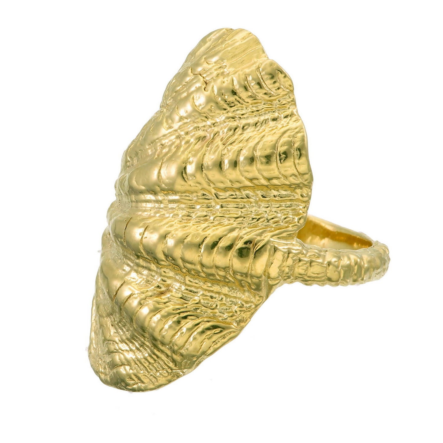 Clam shell ring