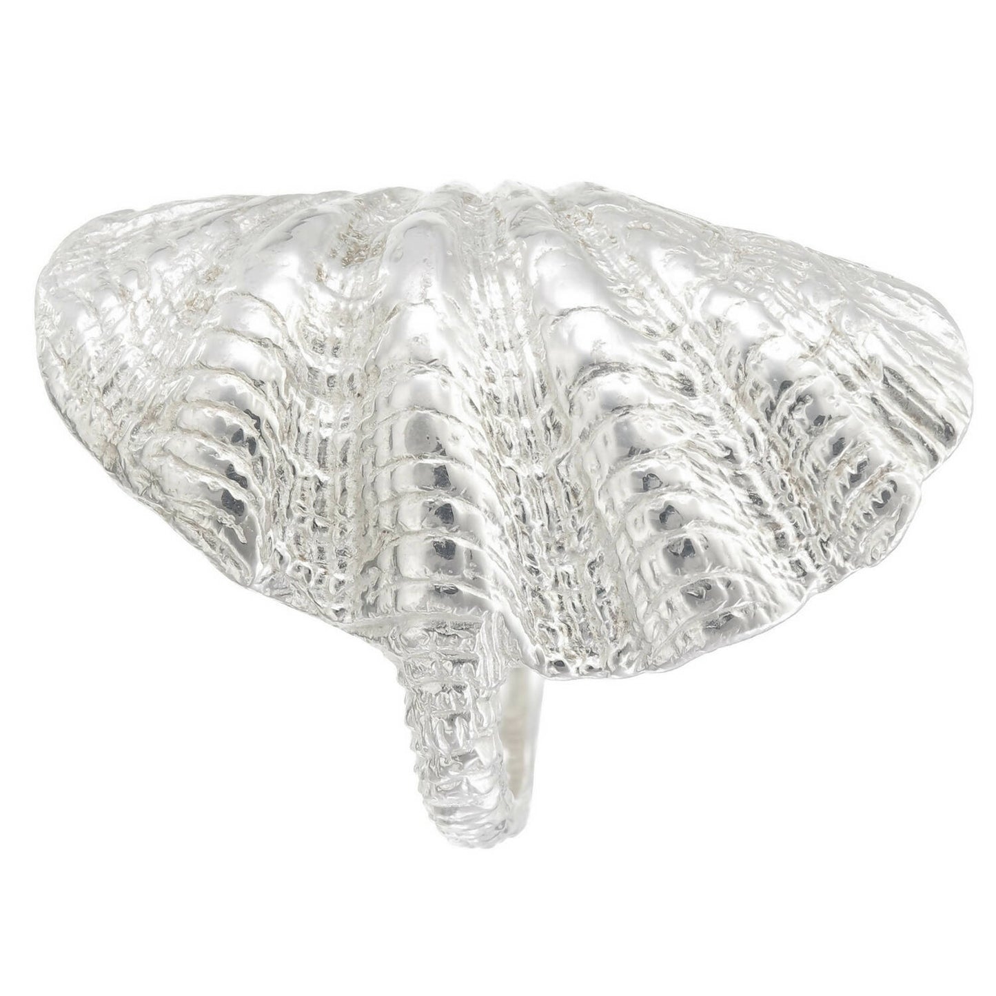 Clam shell ring