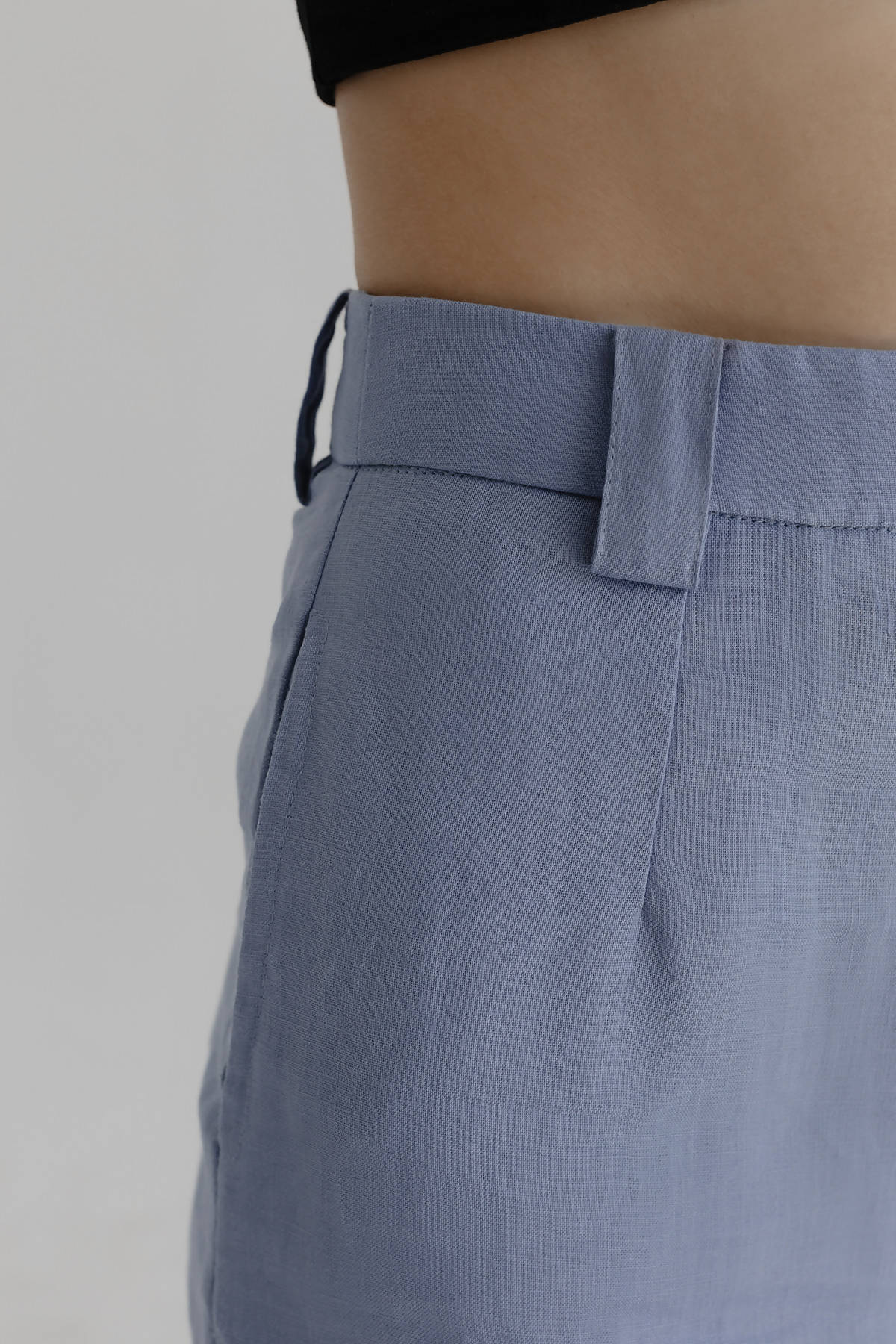 Linen pants light blue
