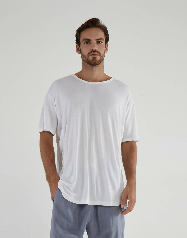Oversized bamboo t-shirt - white
