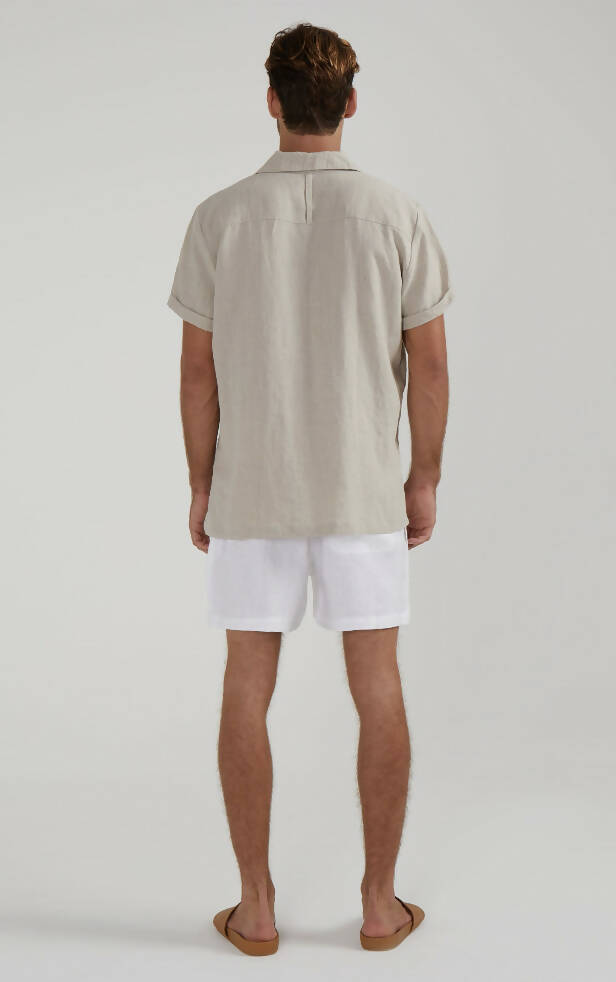 Dimana disco short sleeve linen shirt