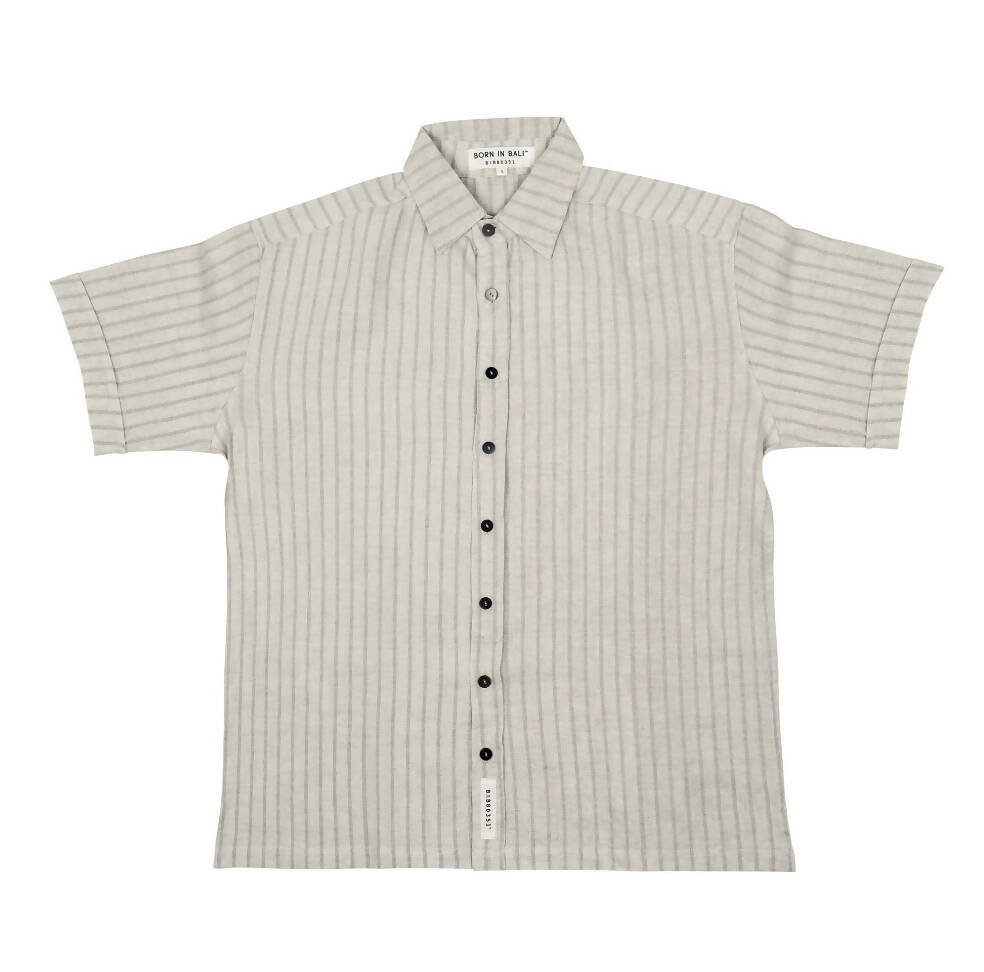 Date night short sleeve linen shirt - hedonist.bali